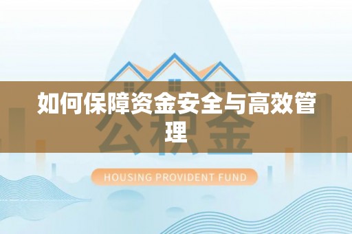 黔西南如何保障资金安全与高效管理