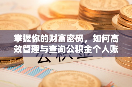 黔西南掌握你的财富密码，如何高效管理与查询公积金个人账户信息